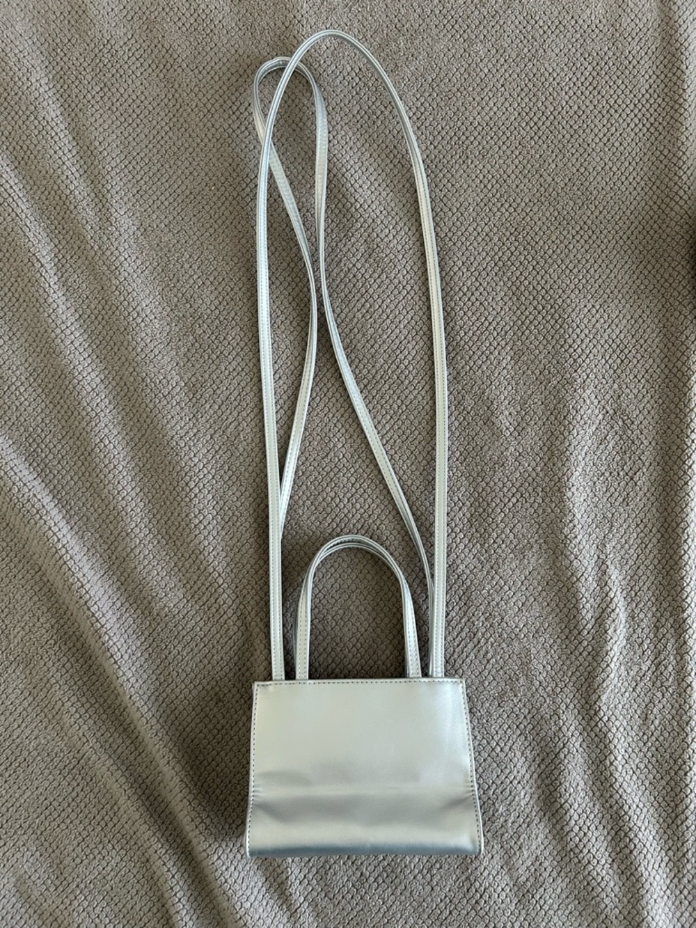Small Silver Telfar Shopping Bag - Picture 5 of 9